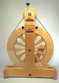 Spinolution Mach 3 spinning wheel - rear view